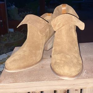 BP nordstrom leather suede bootie brown size 7 EUC